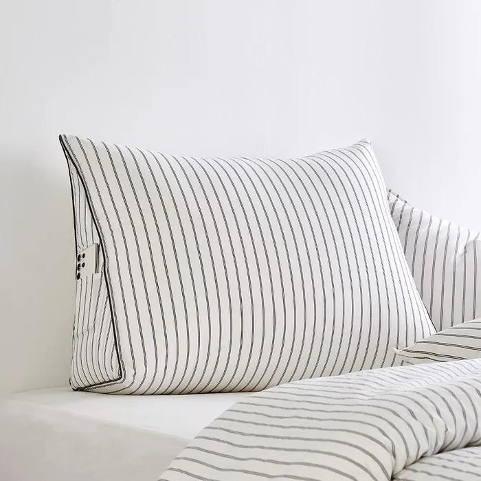 퓨어코튼 심리스 60수 고밀도 삼각 등쿠션