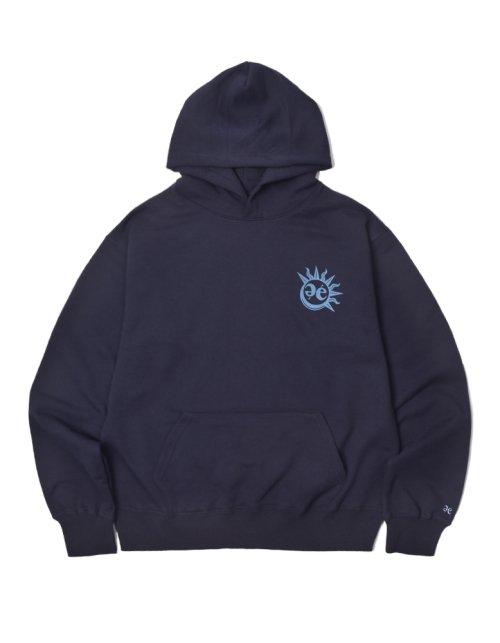 Sun Moon Logo Hoodie - Navy