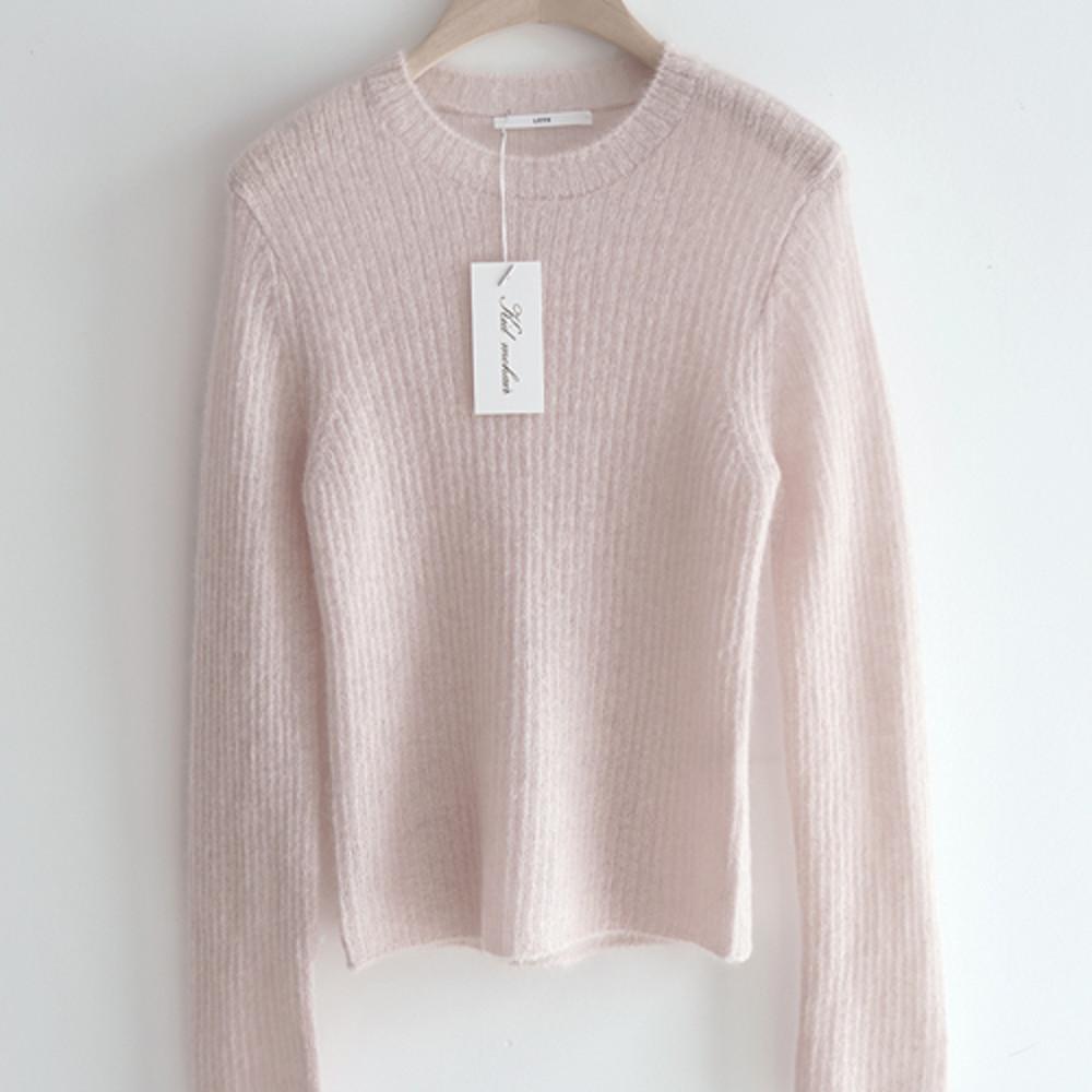 (핑크,아이당일)Lounge 라운지 키드모헤어 골지니트 3color