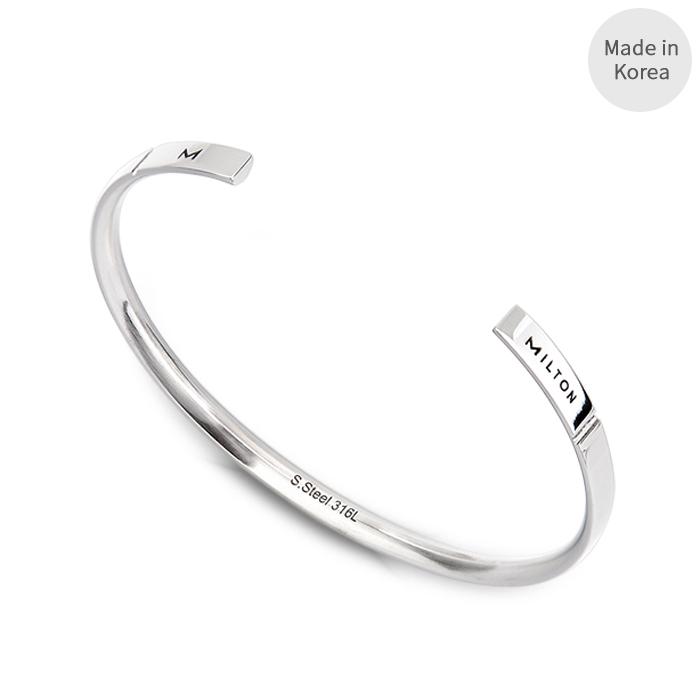 [남친선물/남자팔찌/여친선물/커플팔찌] 휴버트 뱅글 서지컬스틸 팔찌