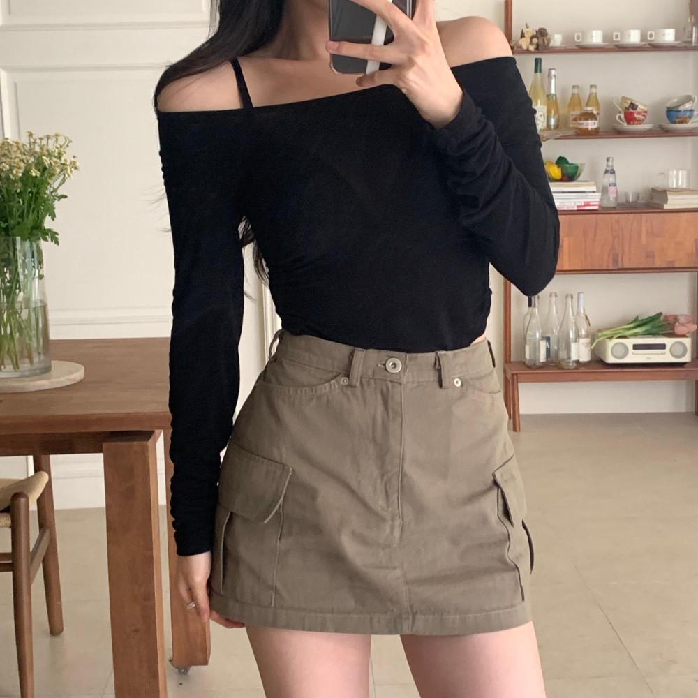 쫀득 셔링 굴림티(4color/투웨이)