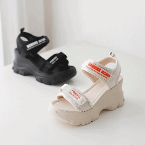 인기) 통굽 키높이 여름 샌들 7cm