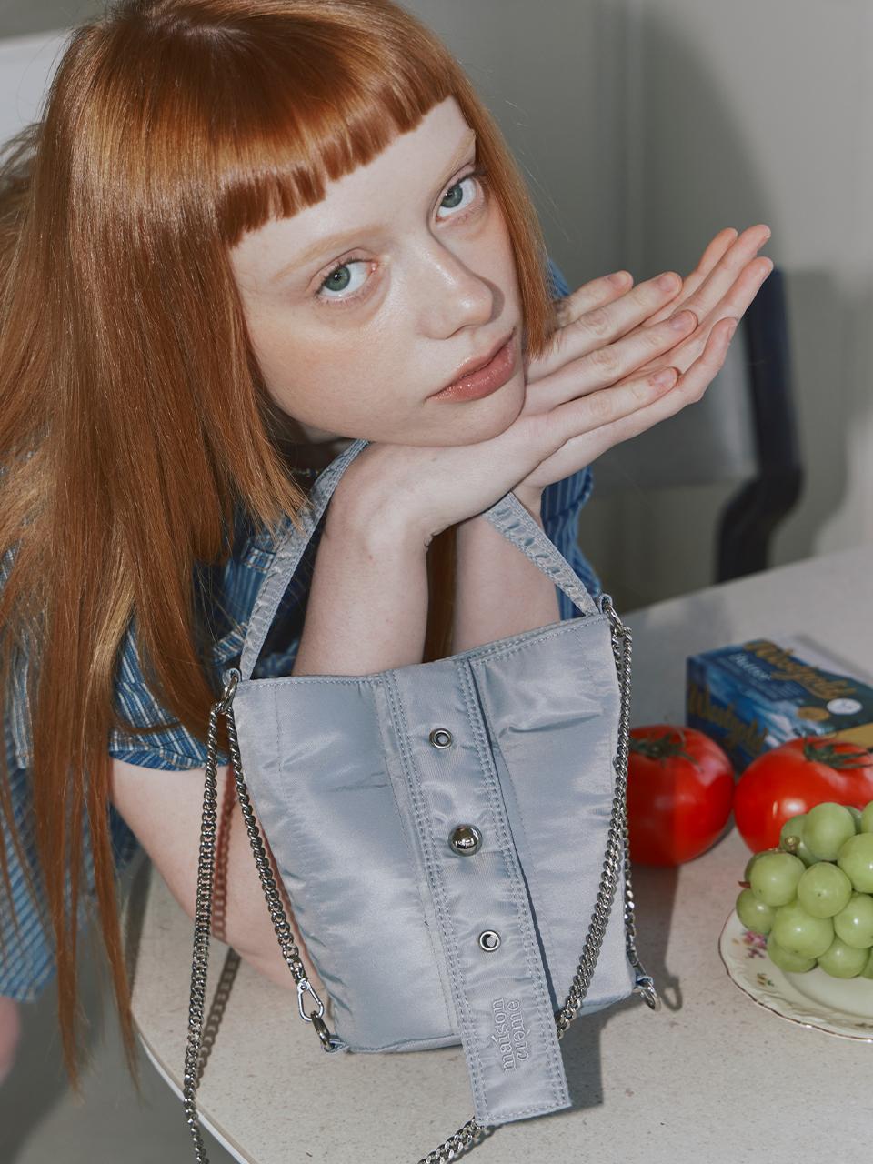 Eternity bucket bag S_Blue gray