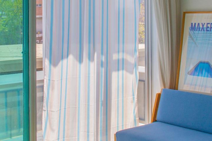 빈티지 스트라이프 소다 커튼 3size