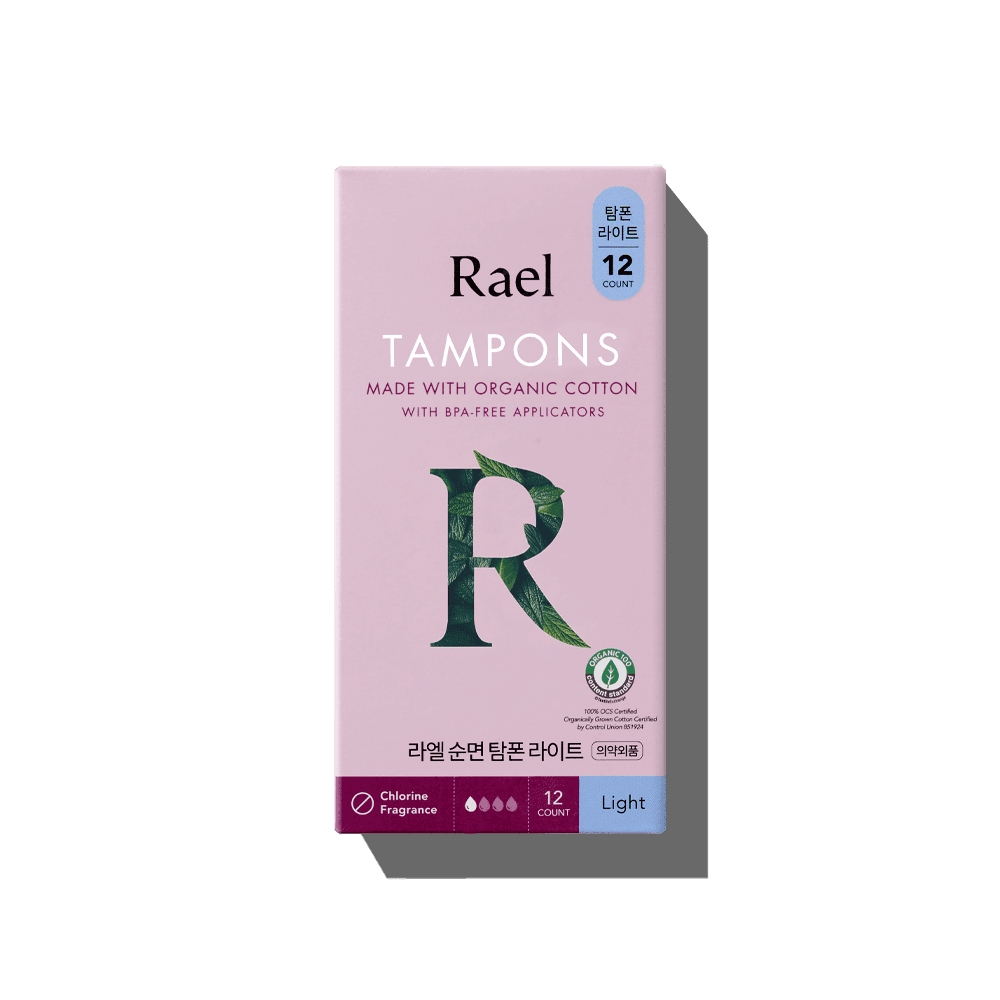 유기농 순면 탐폰 라이트 12개입