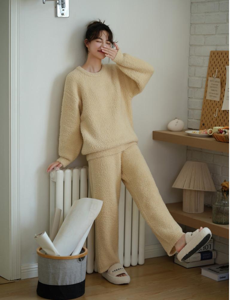 여성 수면 겨울 프리미엄 원단 잠옷 파자마 홈웨어 상하세트