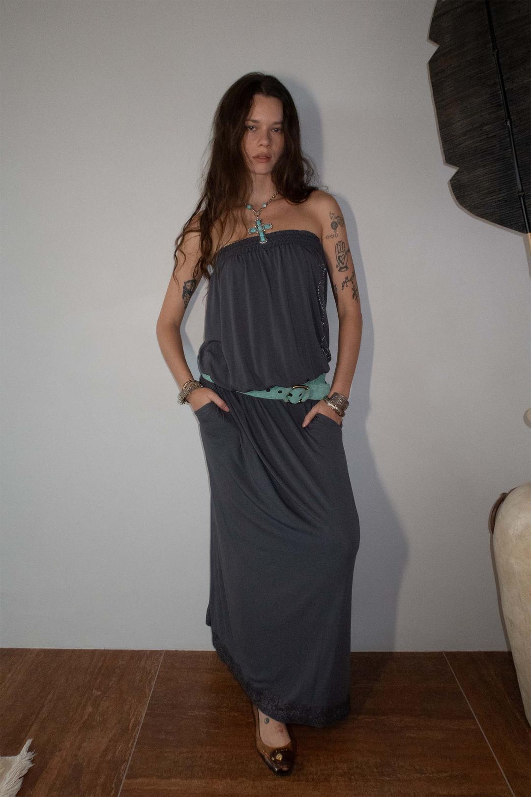 2way Nymphs Tube Dress Charcoal