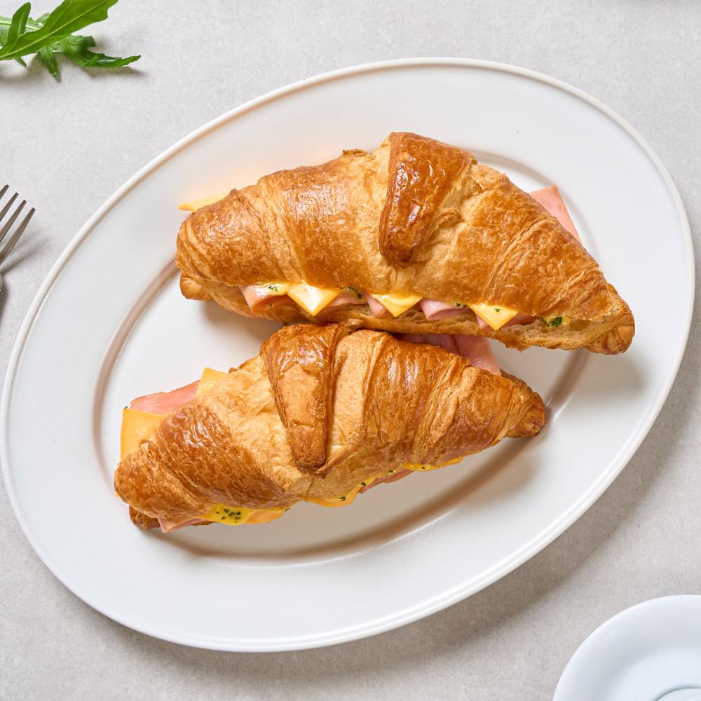 르쎄떼 클래식 햄치즈 크루아상 샌드위치 (100gx5개입) 2봉 신세계푸드