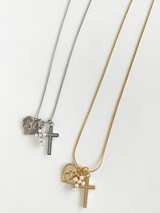 Heart Angel Necklace (2color)