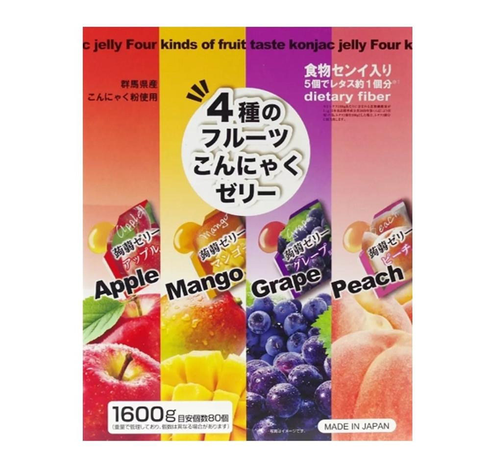 일본 코스트코 곤약 젤리 과일맛 80개입 대용량 1600g (패키지변경) [원산지:일본]