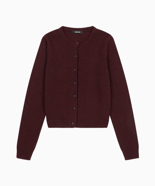 BASIC STANDARD CARDIGAN, BURGUNDY