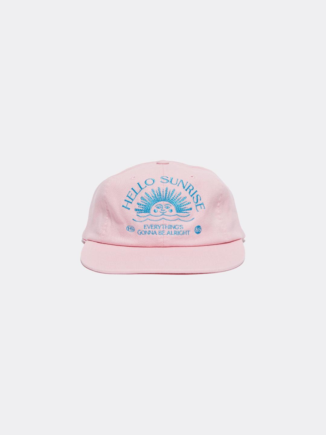 헬로 선라이즈 WASHED HS ARCH LOGO 6PANEL CAP-PINK