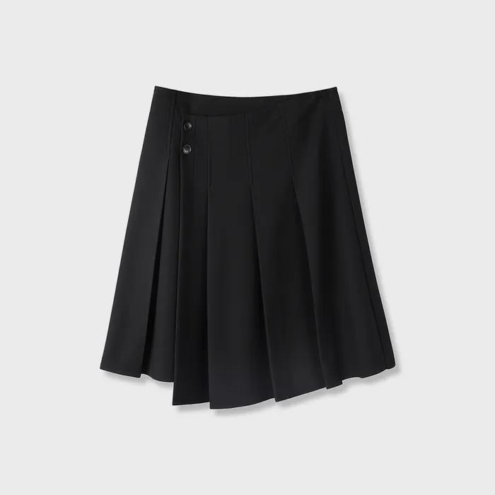 Accord Pleats Skirt BLACK