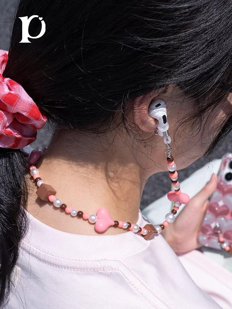 초코 핑크 에어팟 스트랩