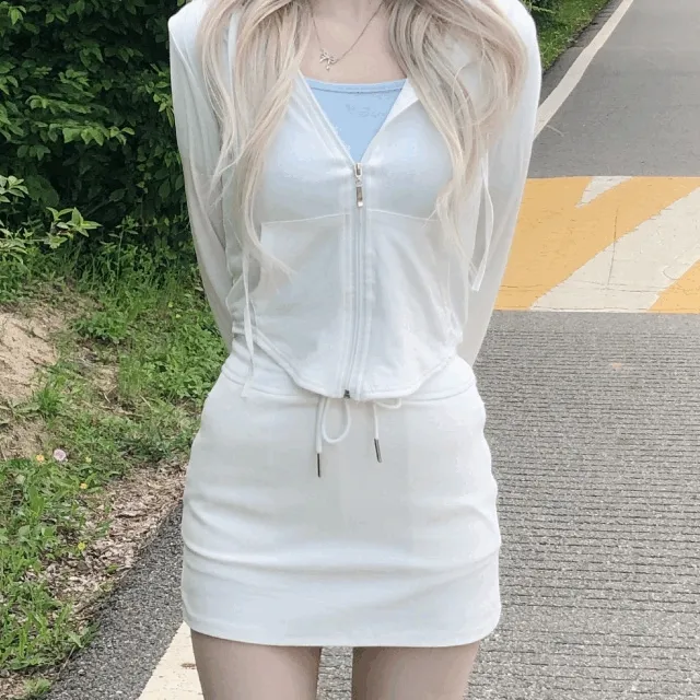 [여리핏!]트레이닝 후드집업