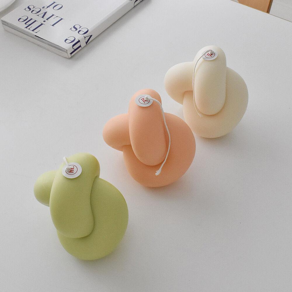 Tube Knot Candle No.1 (3colors)