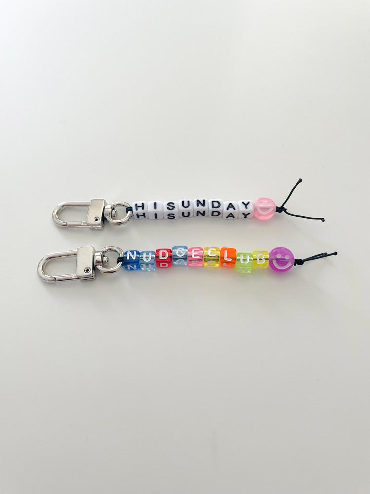 [KKK] {order made} initial beads keyring / 주문제작 이니셜 비즈 키링