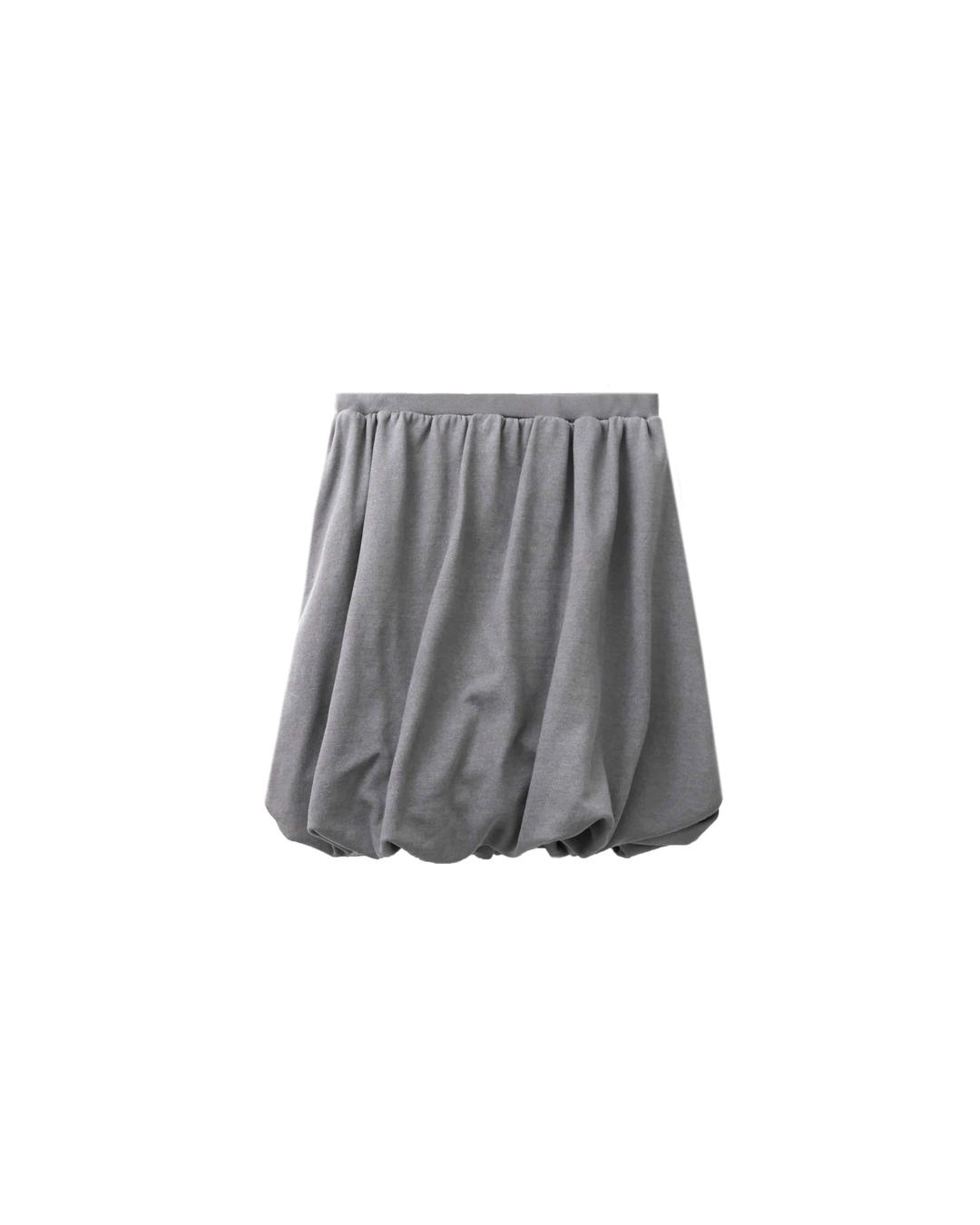 DRAPE PUMPKIN SKIRT (GREY)