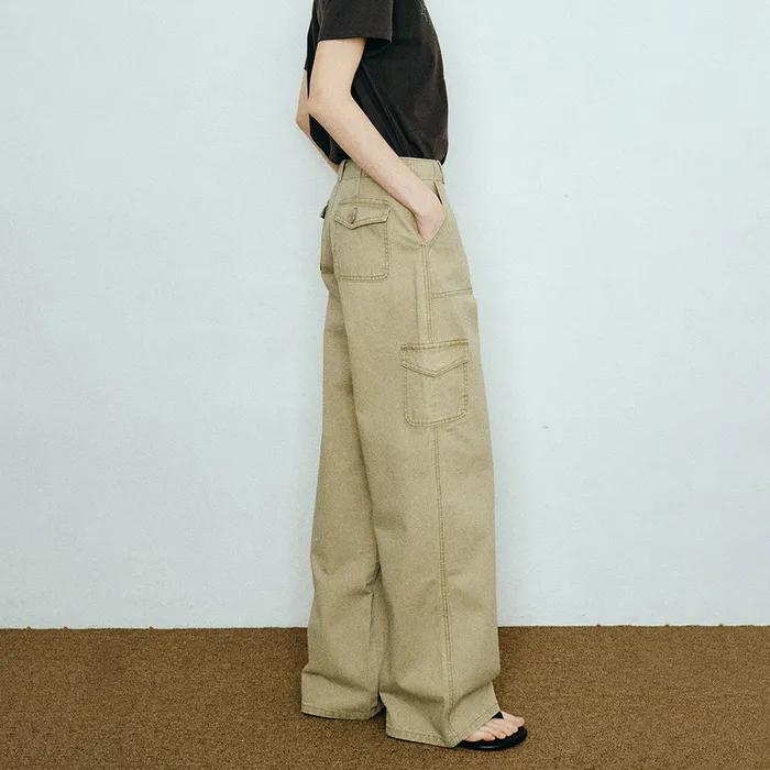 [당일출고] 워시드 카고 팬츠_베이지