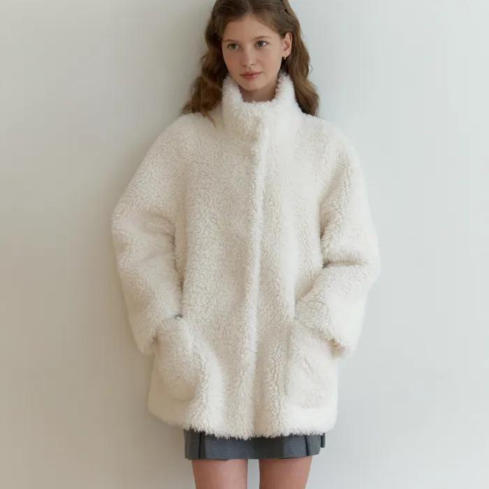 Begonia fur half coat (ivory)