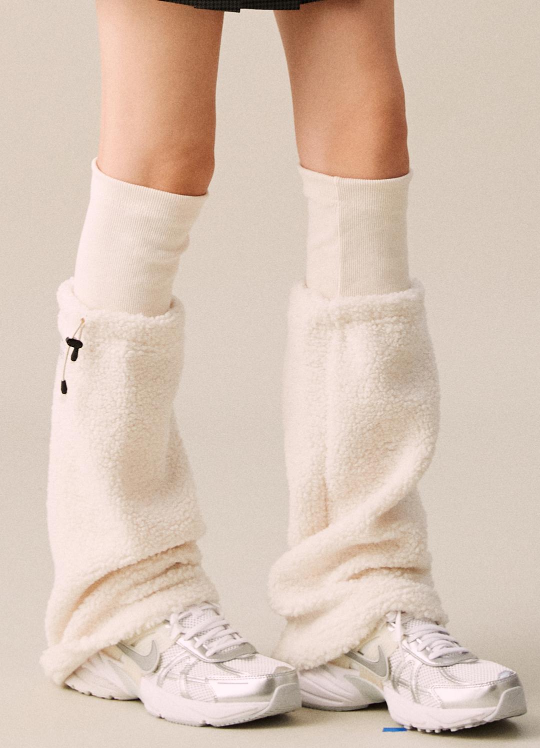 BOUCLE LEG WARMER IVORY