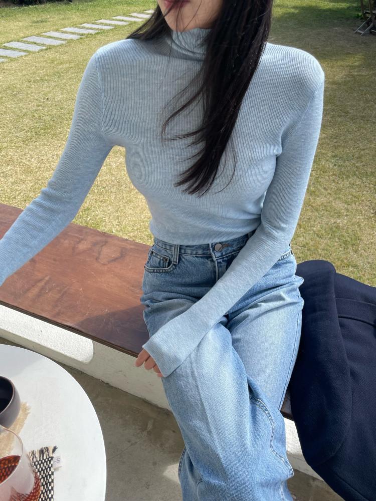 wool pola nt [ 울 폴라 슬림핏 여리핏 겨울 니트 ] (제제마켓)