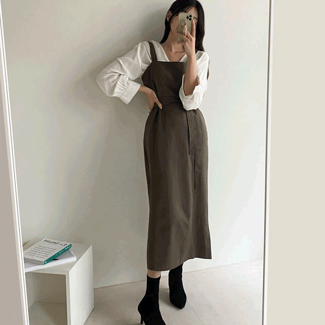 [하객룩]로제 뷔스티에 원피스