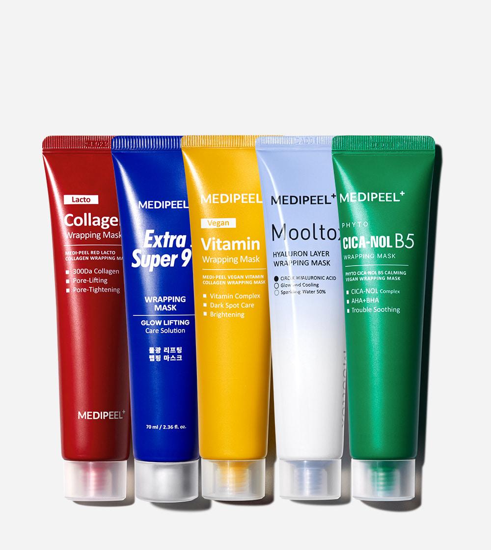 [1+1] 랩핑 마스크 2종 골라담기 (레드락토/엑스트라/비타민/물톡스/시카놀)