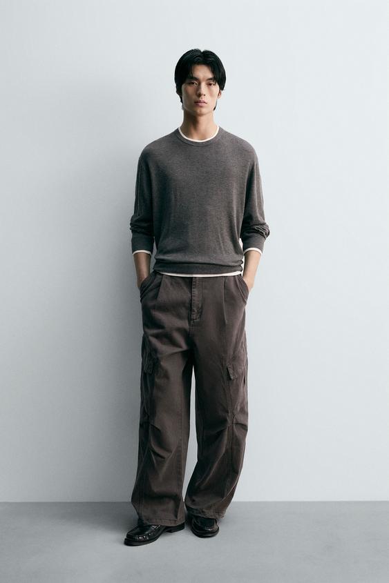 플리츠 카고 팬츠