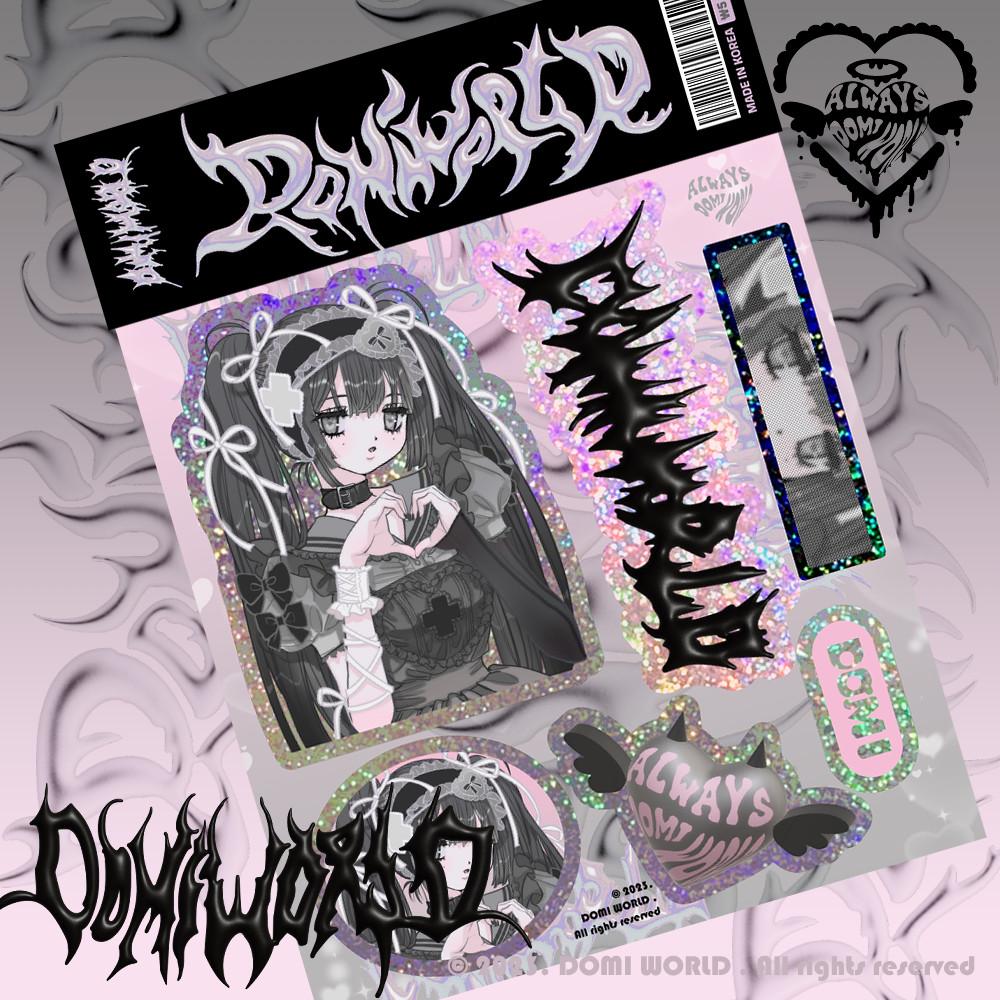 [도미월드] 점2개메이드_홀로그램스티커