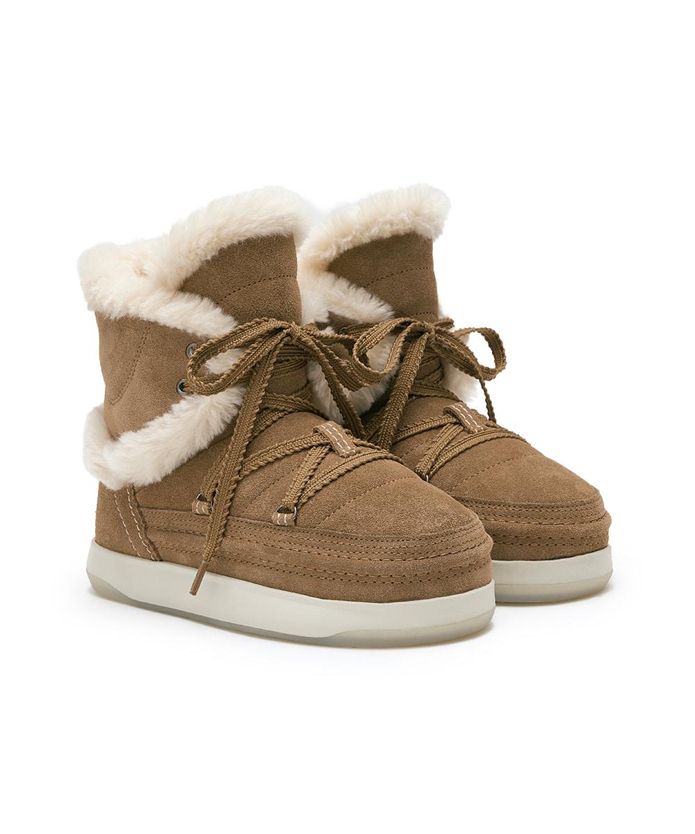 [NEW 10%] COCOON SUEDE BOOTS - CHESTNUT