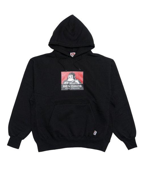 화이트라벨 아이콘 후드티 블랙