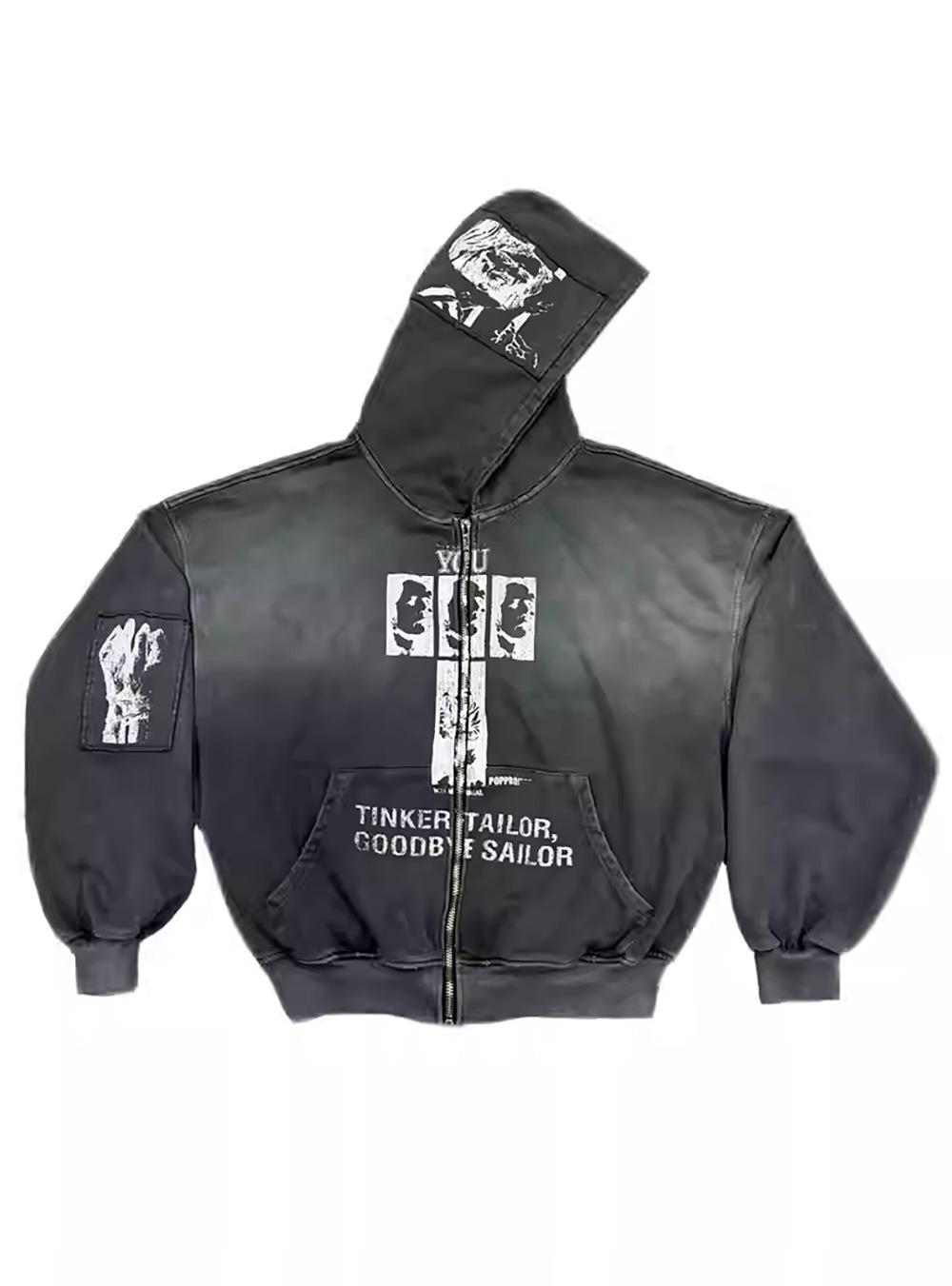 [POPPROJECT] Handcrafted Vintage Washed Hoodie