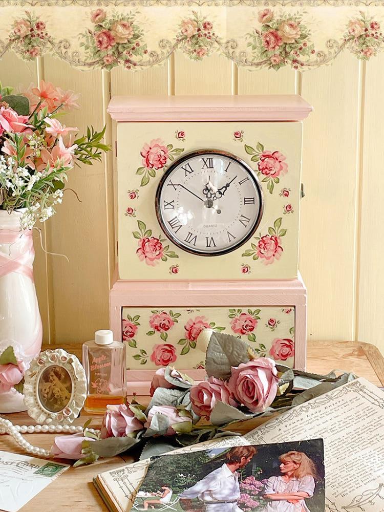 (주문 제작) [made] vintage rose (clock drawers)
