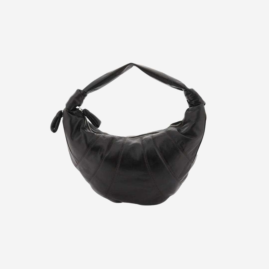 Lemaire Fortune Croissant Bag Soft Nappa Leather Dark Chocolate