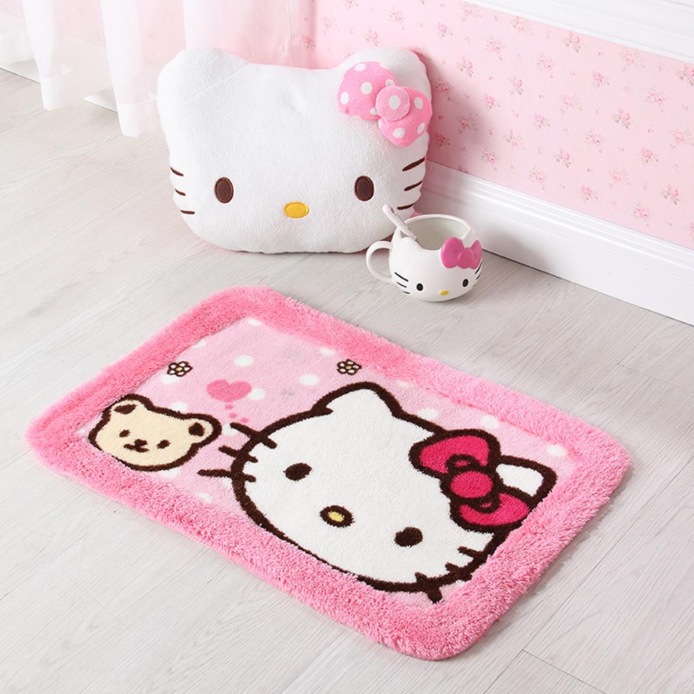 귀여운 헬로우키티 다용도 원형 대형 러그 카펫트 6스타일