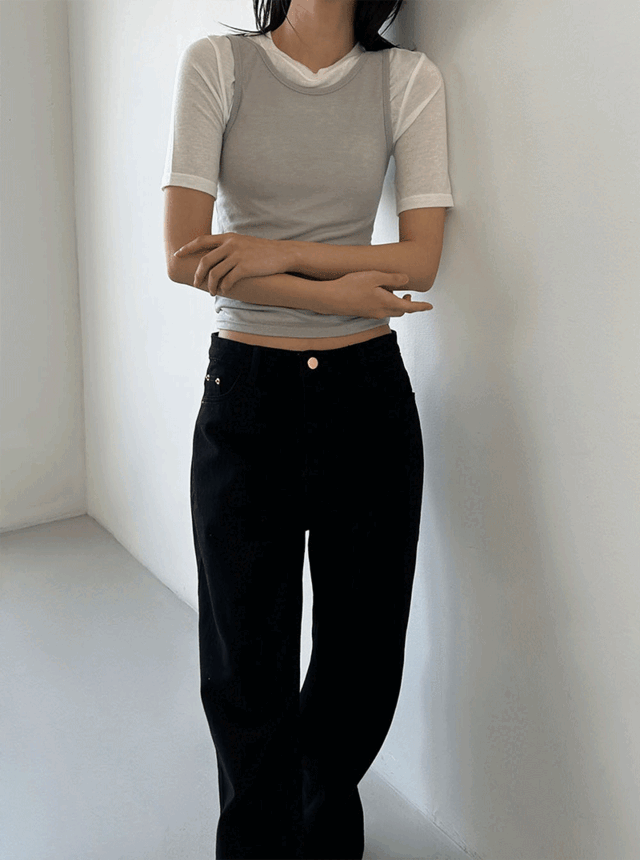 낸튼와이드코튼팬츠