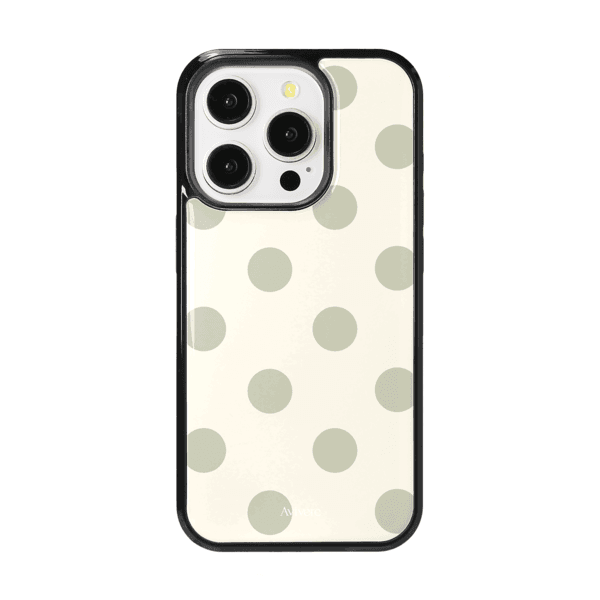 Dot glass bumper case(mint)