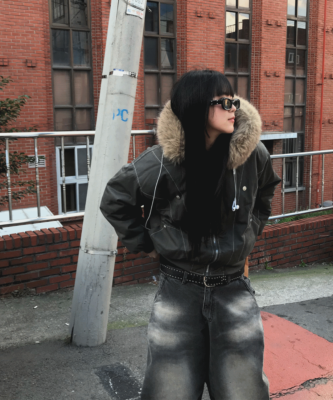 (퍼 탈부착) MG 데츠 라쿤 절개 패딩