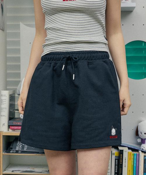 포차코 밴딩 숏팬츠 블랙