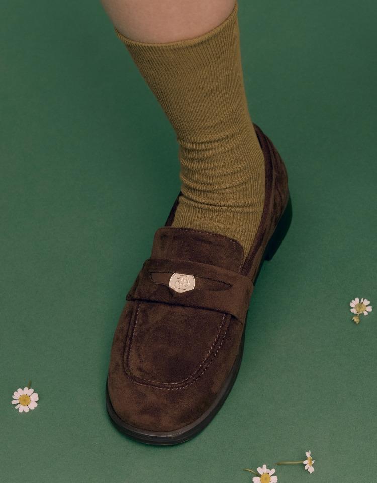 classic penny loafer (suede) - brown