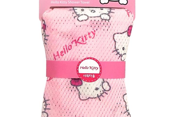 샤바스 헬로키티 카페 샤워타올 헬로키티카페 목욕타올 4251