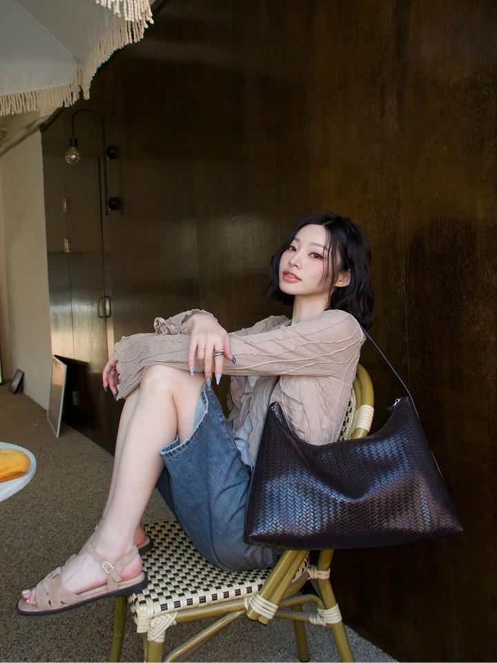 슈펜 [세림 Pick] 위빙 빅 숄더백_호보백 보부상백 보부상가방 여행가방 여행백 데일리룩 출근룩 모임룩 하객룩 HPABGGA023