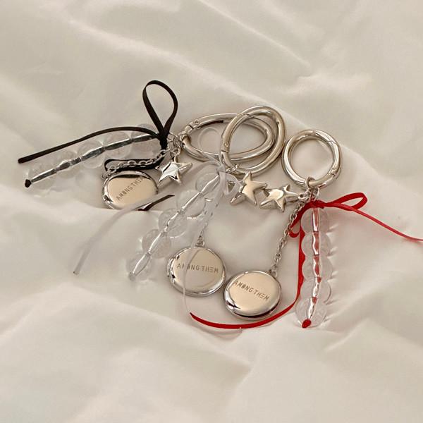 CIRCLE PHOTO KEYRING  _ [3 COLOR]