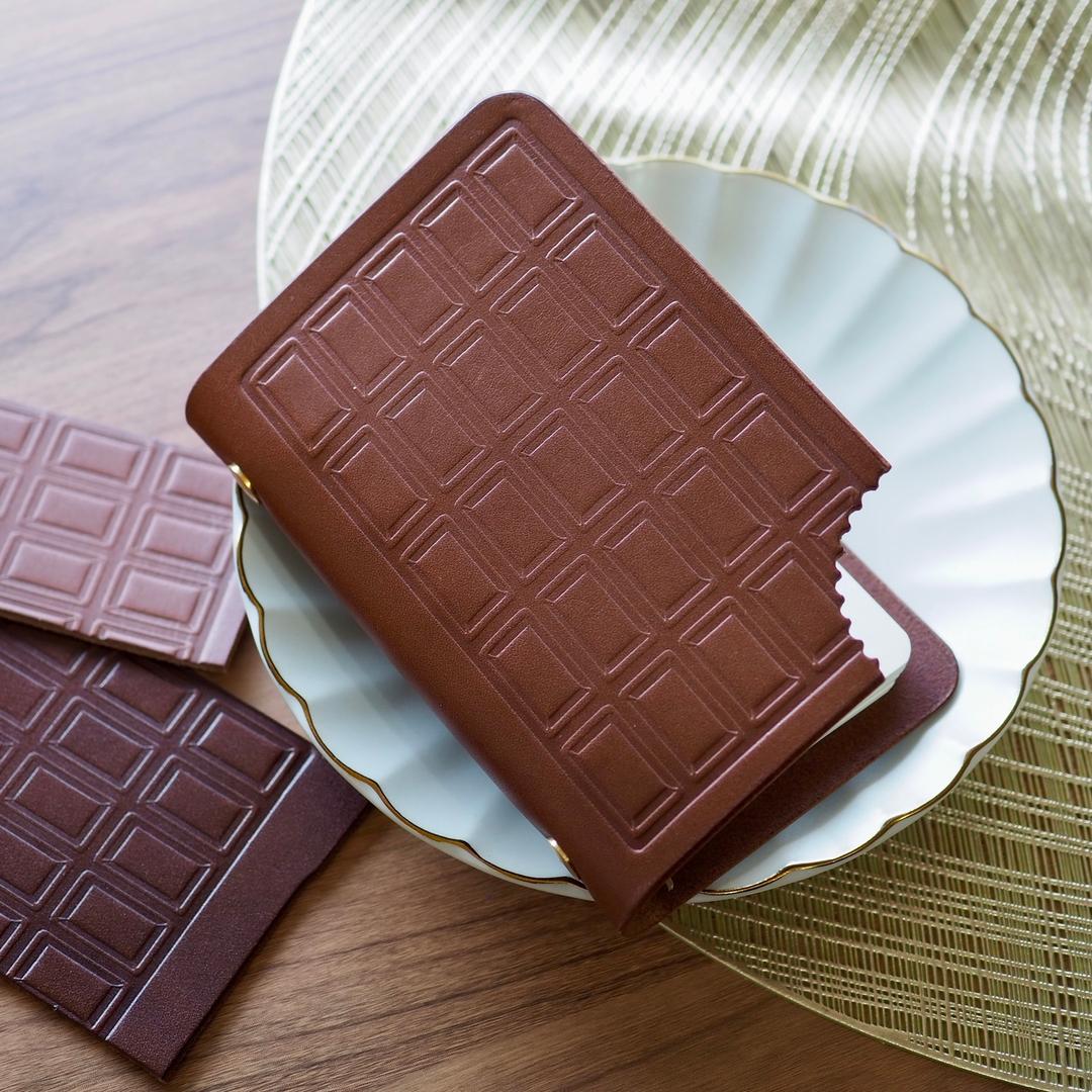 かじられちゃったチョコ×M５システム手帳カバー(マイクロ５/ミニ５穴)