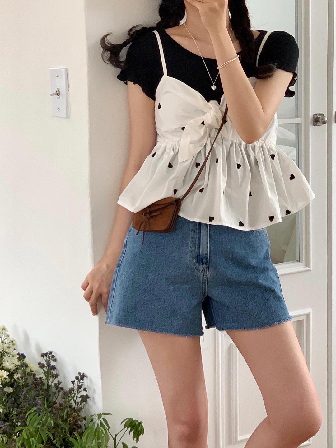 (made) Heart sherbet bustier