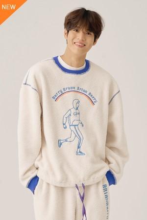 [BRIAN Berry] BERRYMAN SIGNATURE SET-UP TEE_WHITE&BLUE