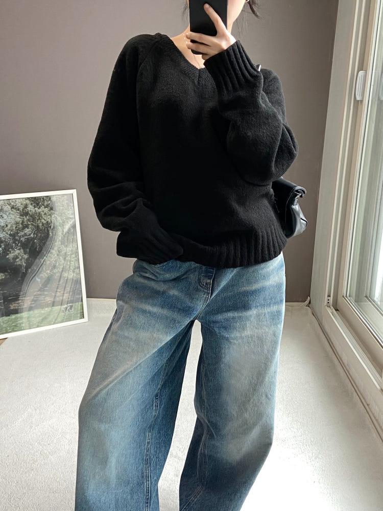 HARRY V-NECK KNIT (2COLOUR)