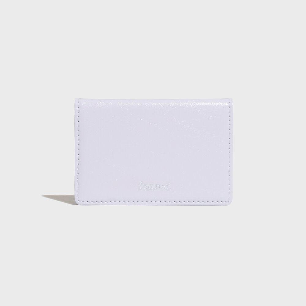CRINKLE SOFT CARD CASE - FOG LAVENDER