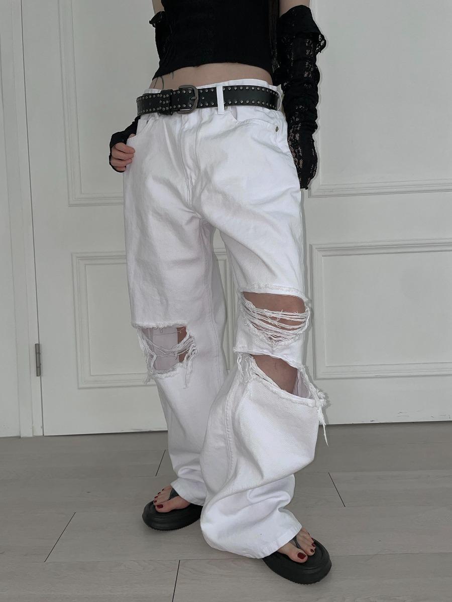 meta white cotton wide pt